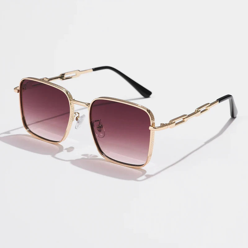Square Sunglasses - brown / show as picture