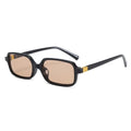 Square Sunglasses for Women - Black Champagne / As the photo