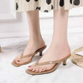 Square Toe Clip Sandals for Women