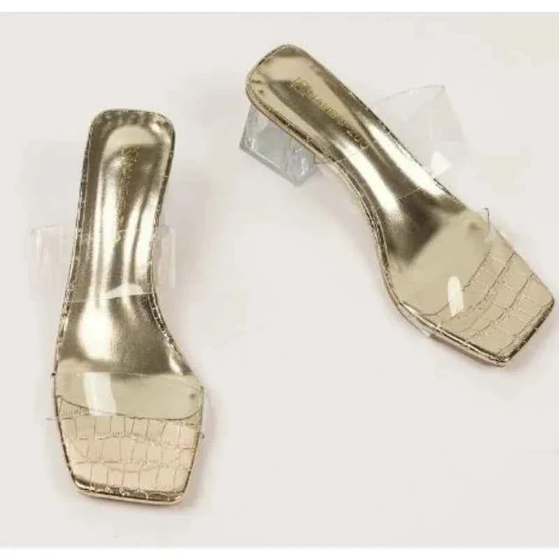 Square Toe Shallow Slippers High Quality