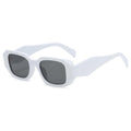 Square Vintage Sunglasses Woman - White Gray / other