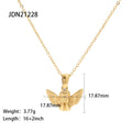 Stainless Steel Angel Pendant Necklace - JDN21228