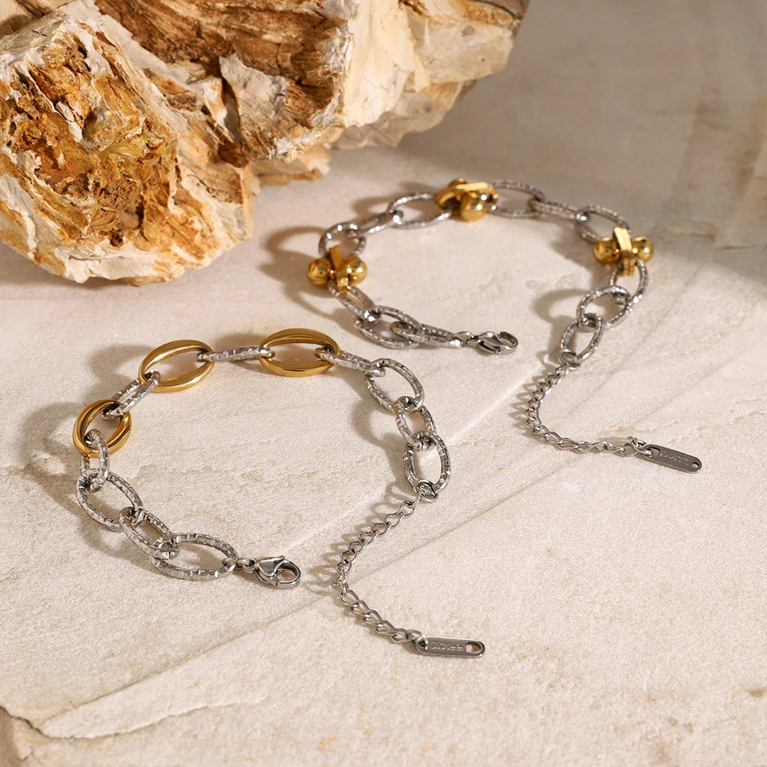 Stainless Steel Chain Bangle Bracelet
