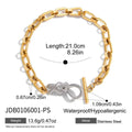 Stainless Steel Double Color Knot Bracelet