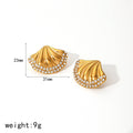 Stainless Steel Earrings For Women - TE6946 G - electronic accessories
