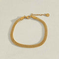 Stainless Steel Electroplated Small Golden Beads Multi-layer Twin Bracelet - K434 Style - electronic accessories