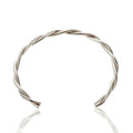 Stainless Steel Gold Color Thick Tube Open Bangle For Women