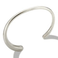 Stainless Steel Gold Color Thick Tube Open Bangle For Women - 6mm Silver E / China