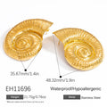 Stainless Steel High-grade Irregular Earrings - EH11696 / 18K Real Gold - electronic accessories