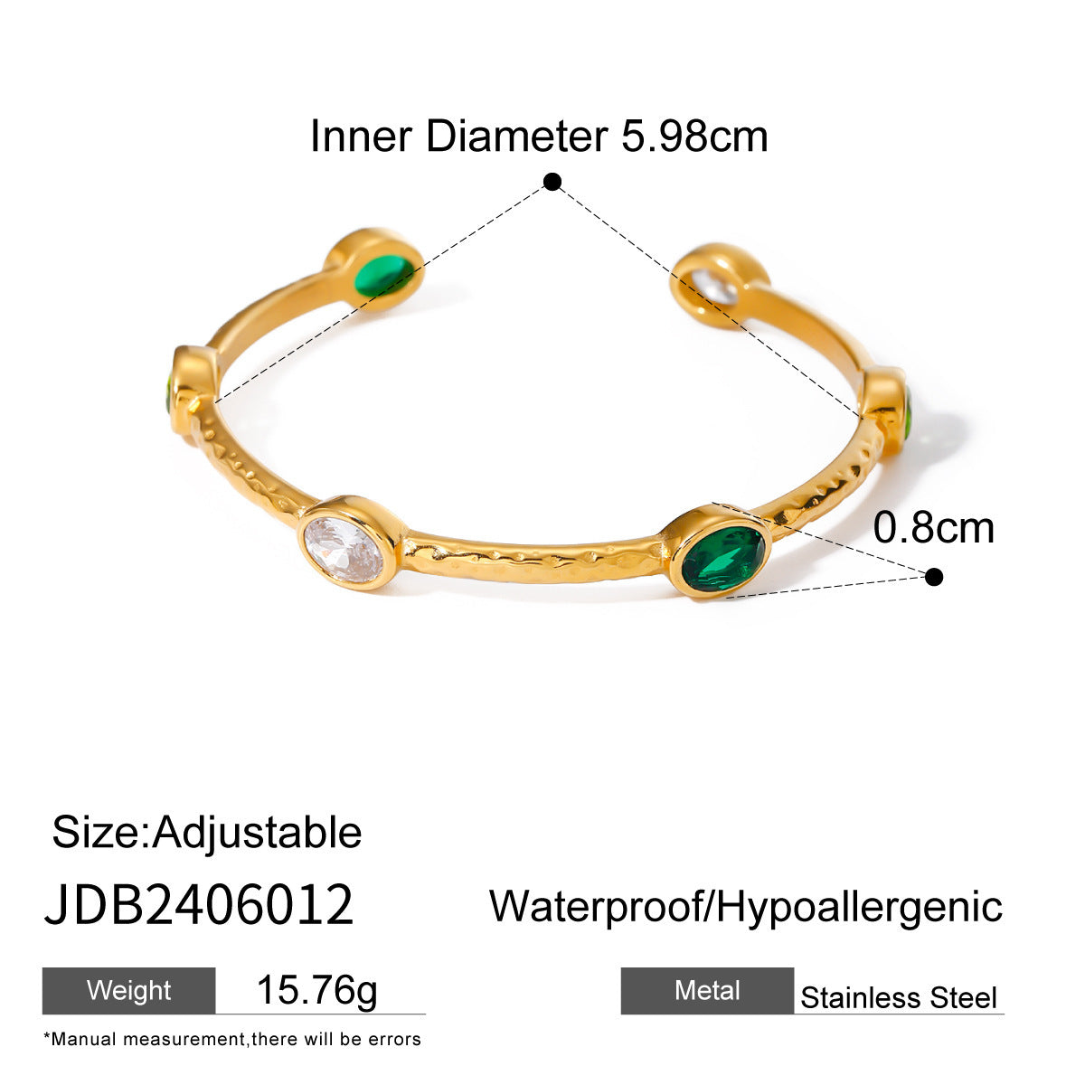 Stainless Steel Mitten-type Bracelet Female Special-interest Design - JDB2406012 - electronic accessories
