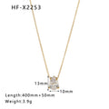 Stainless Steel Necklace 18K Gold Plating Drop-shaped - electronic accessories