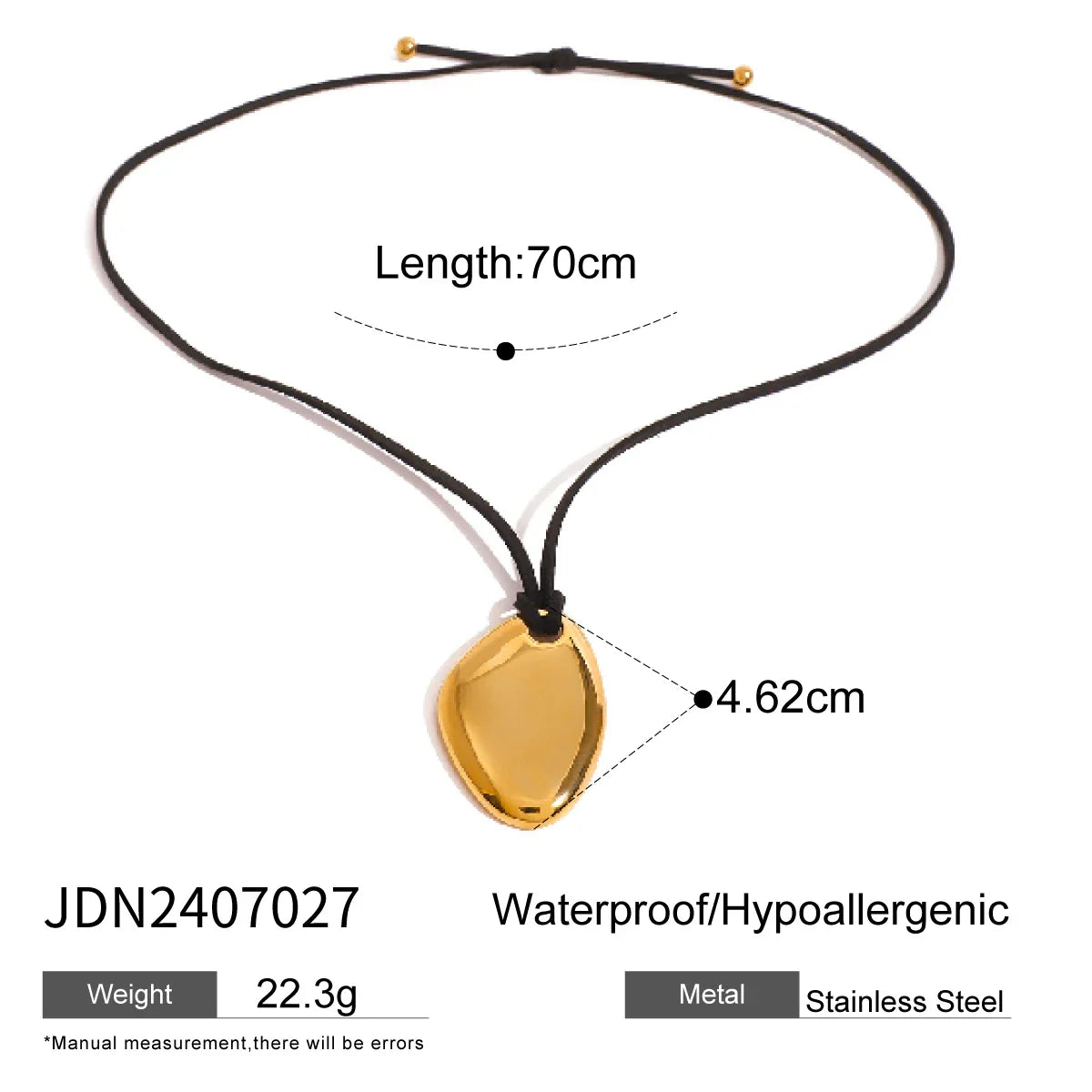 Stainless Steel Personalized fashion Irregular Glossy Pendant - JDN2407027
