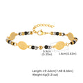 Stainless Steel Round Beads Virgin Gold Bracelet - BR2062G - electronic accessories