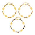 Stainless Steel Round Beads Virgin Gold Bracelet - electronic accessories