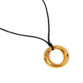 Stainless Steel Round Hollow Pendant Minimalist Necklace