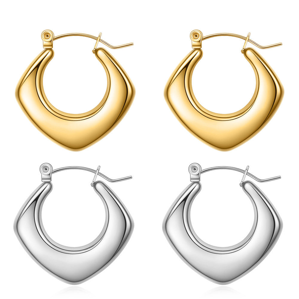 Stainless Steel Square Hollow All-Match - electronic accessories