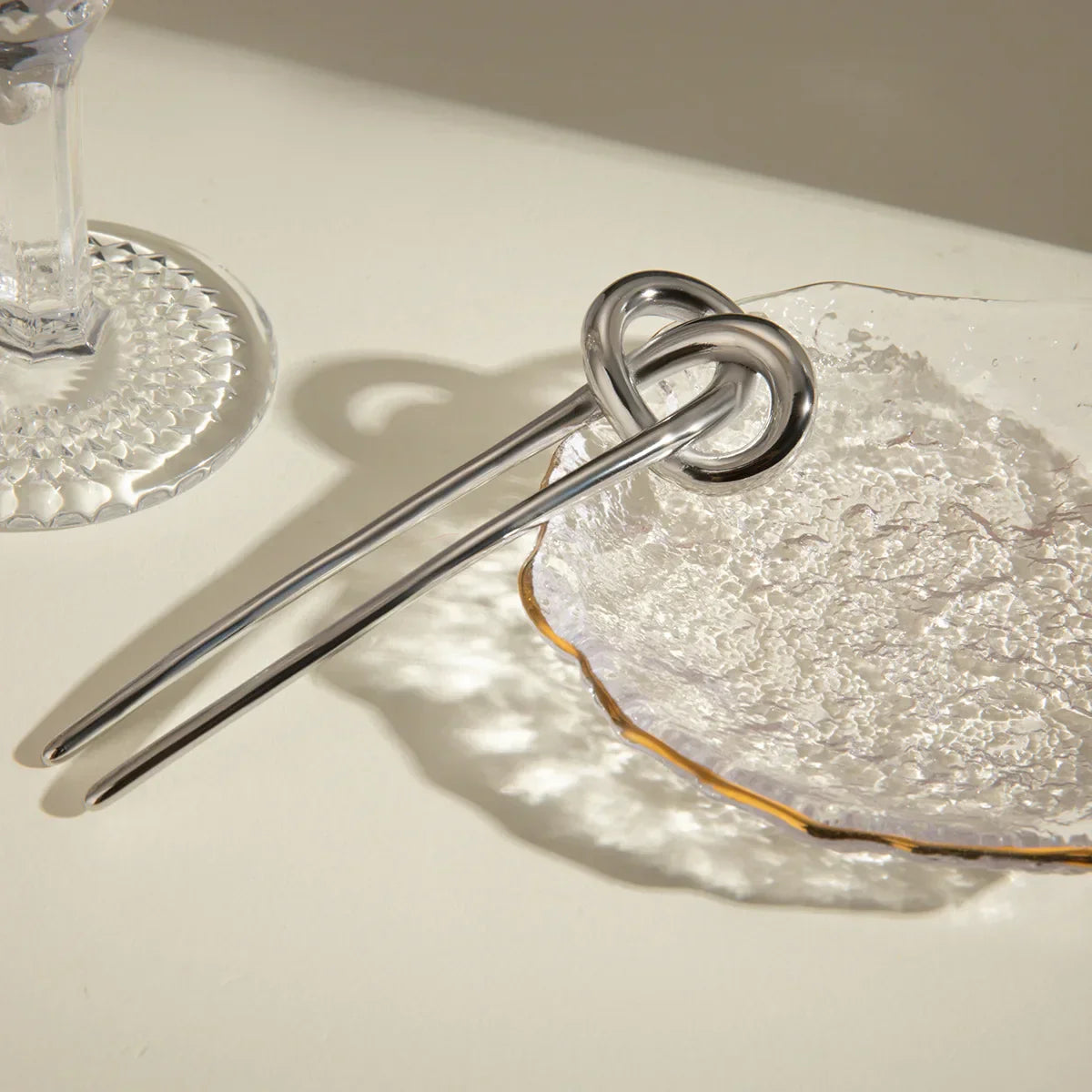 Stainless Steel U-shaped Hairpin - silver color