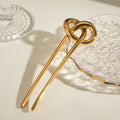 Stainless Steel U-shaped Hairpin - gold color