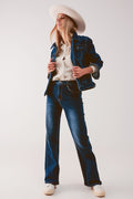 Straight Leg 90s Jeans With in Dark Blue - Norellé