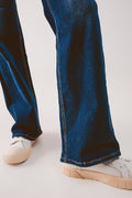 Straight Leg 90s Jeans With in Dark Blue - Norellé