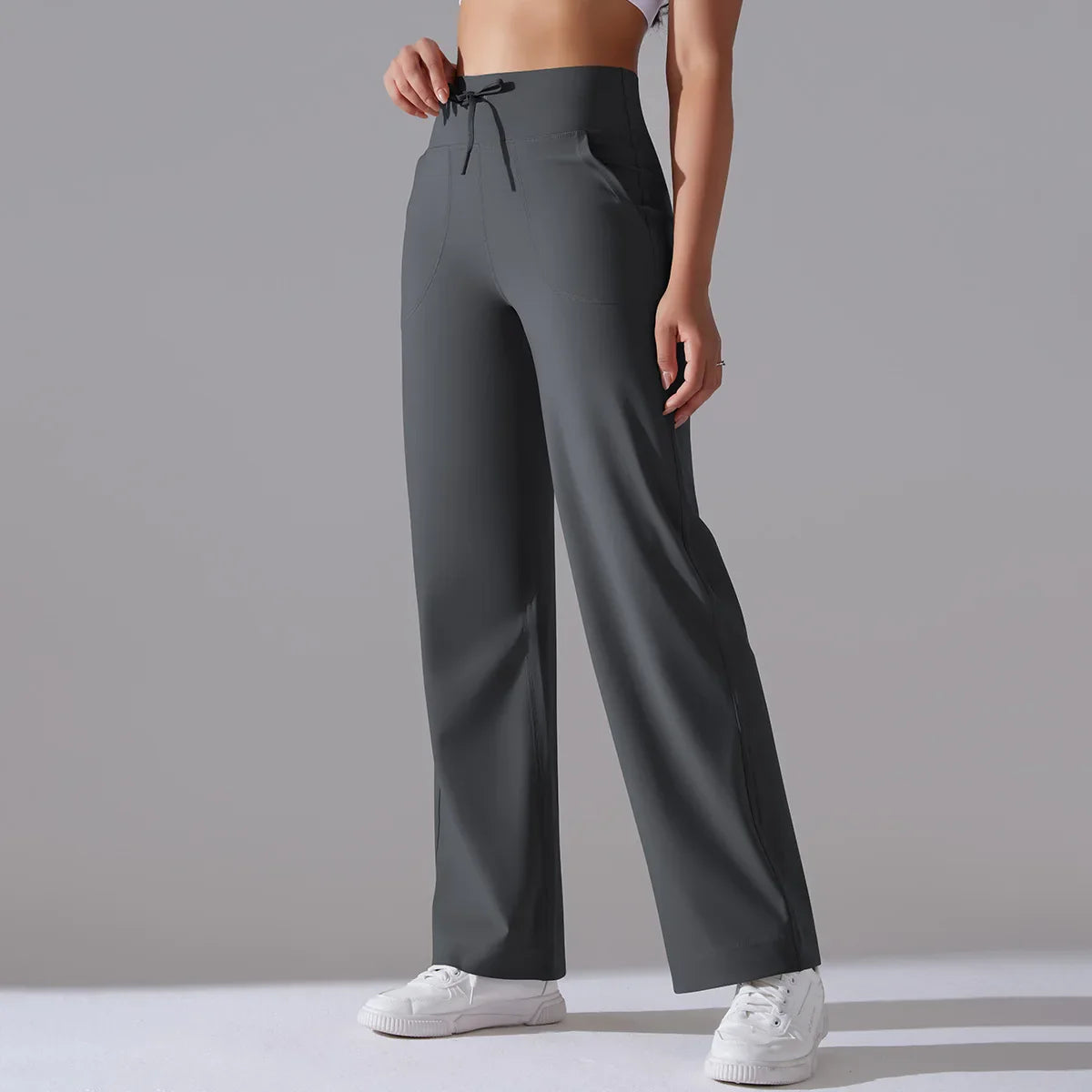 Straight Leg Women’s Loose Tracksuit Pants - Extended version / M / CHINA