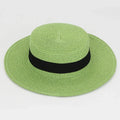 Straw Hat Summer Versatile Women’s - 12 Green / one size