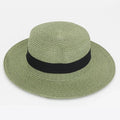 Straw Hat Summer Versatile Women’s - 13 gray green / one size