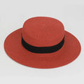 Straw Hat Summer Versatile Women’s - 20 Red / one size
