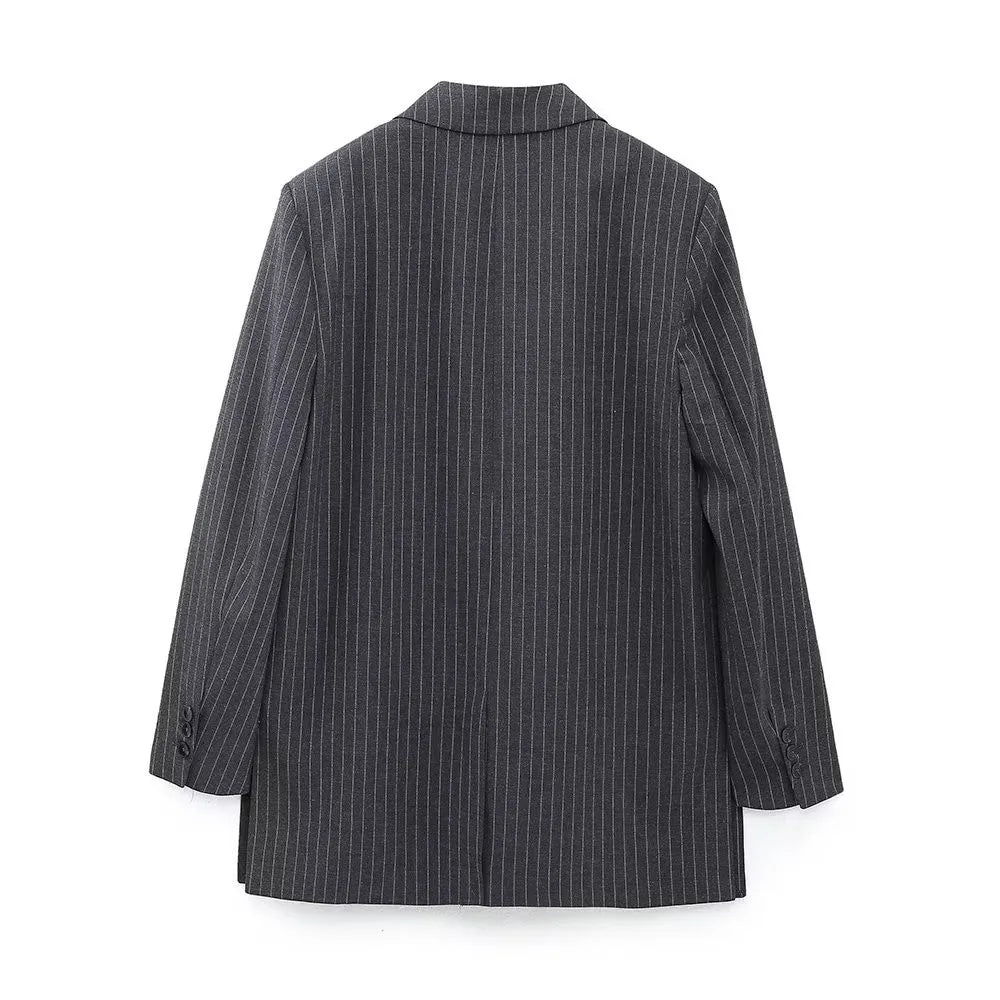 Stripe Blazer Coat Women