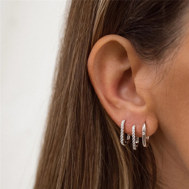 Stylish Glossy Earrings - electronic accessories