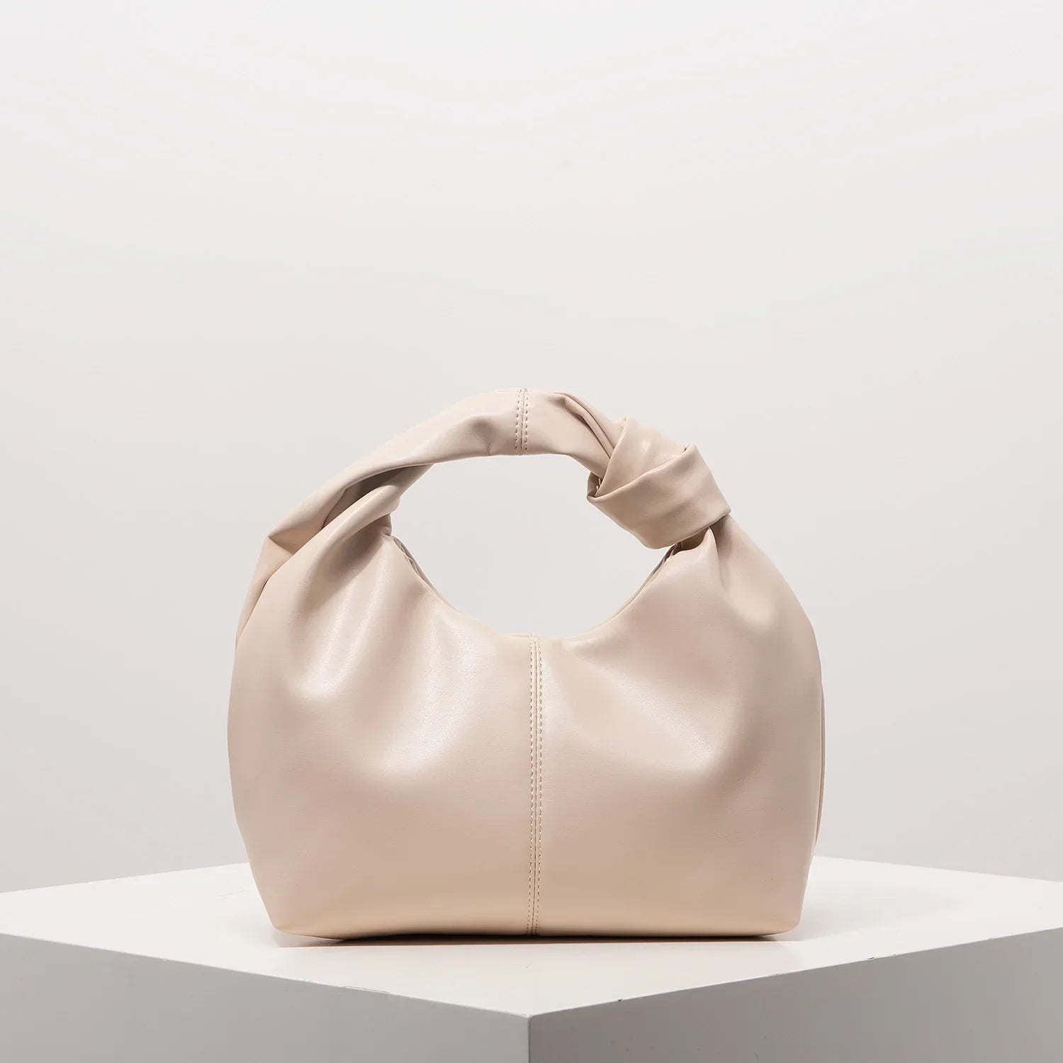 Stylish Twist Square Bag - Apricot2