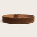 Suede Leather Wide Belt