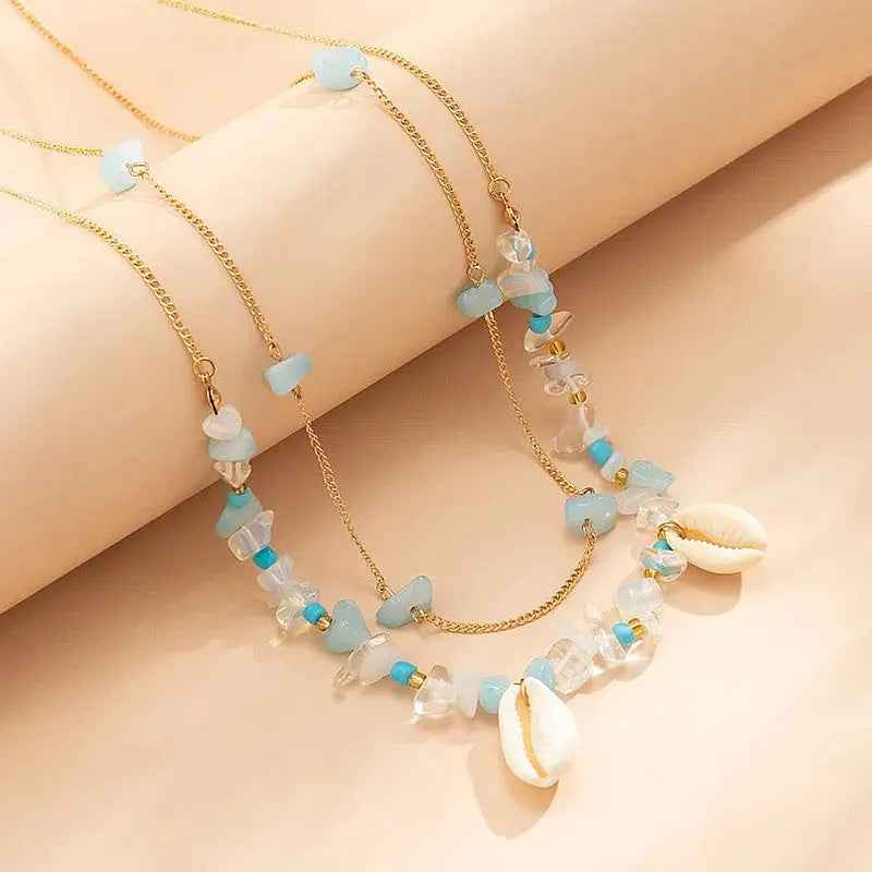 Summer Beach Sexy Irregular Gravel Pendant Waist Chain - Gold - electronic accessories