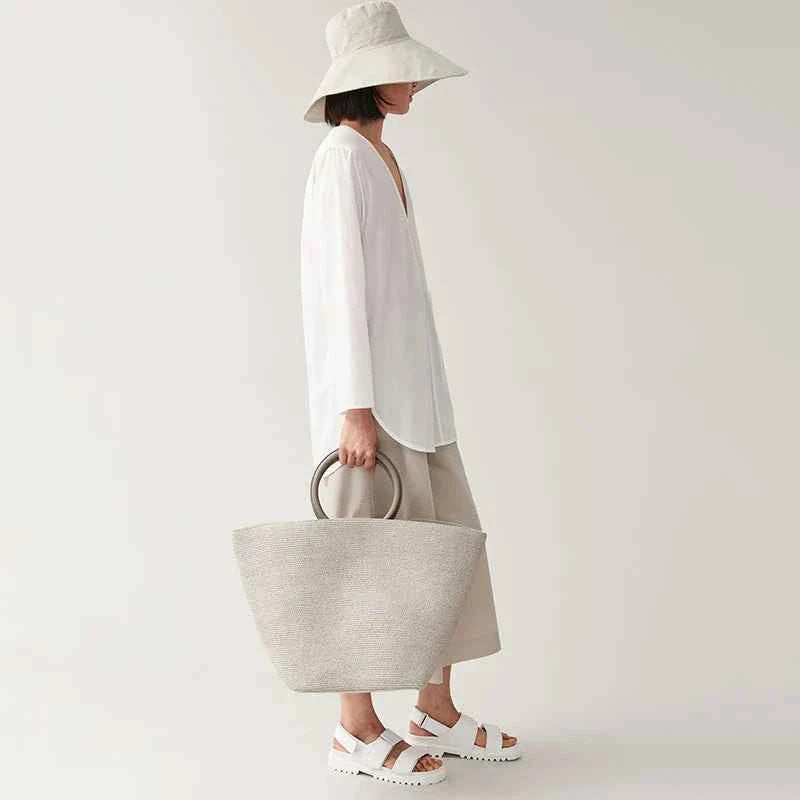 Summer Beach Vacation Bucket Type Beach Bag