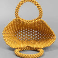 Summer Women's Handwoven Totes Beach Wooden Beaded Bag