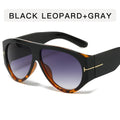 Sunglasses for Women Pilot Shape - Black Leopard Gray