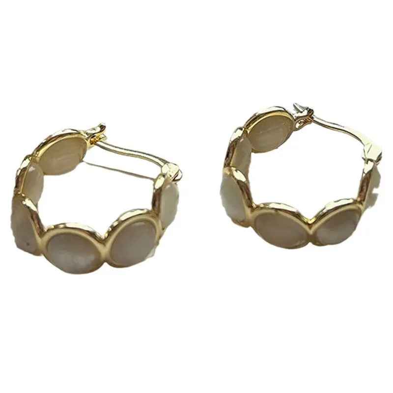 Sweet Opal Earclip Earrings - electronic accessories