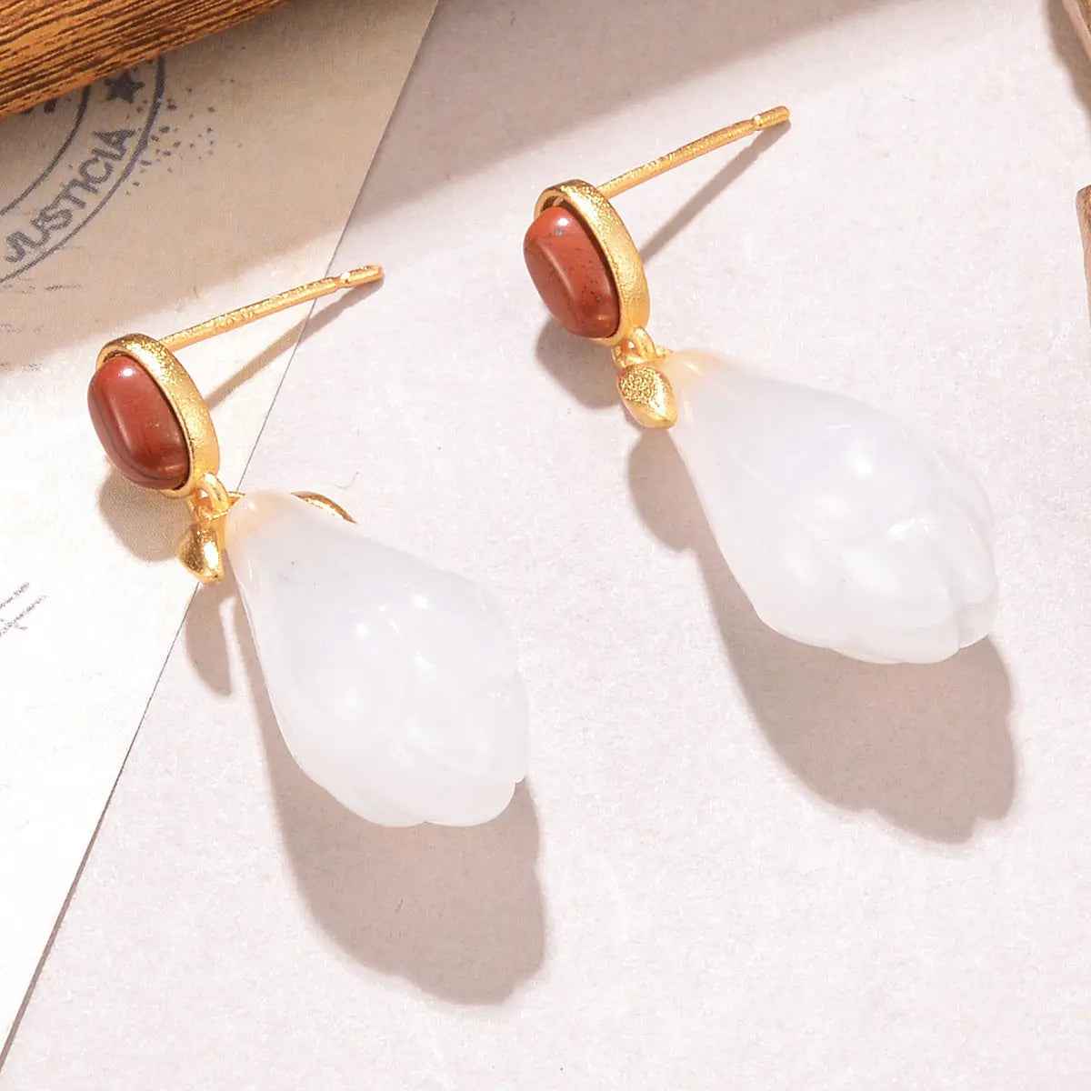 Tassel Earrings Flower Earrings - Norellé