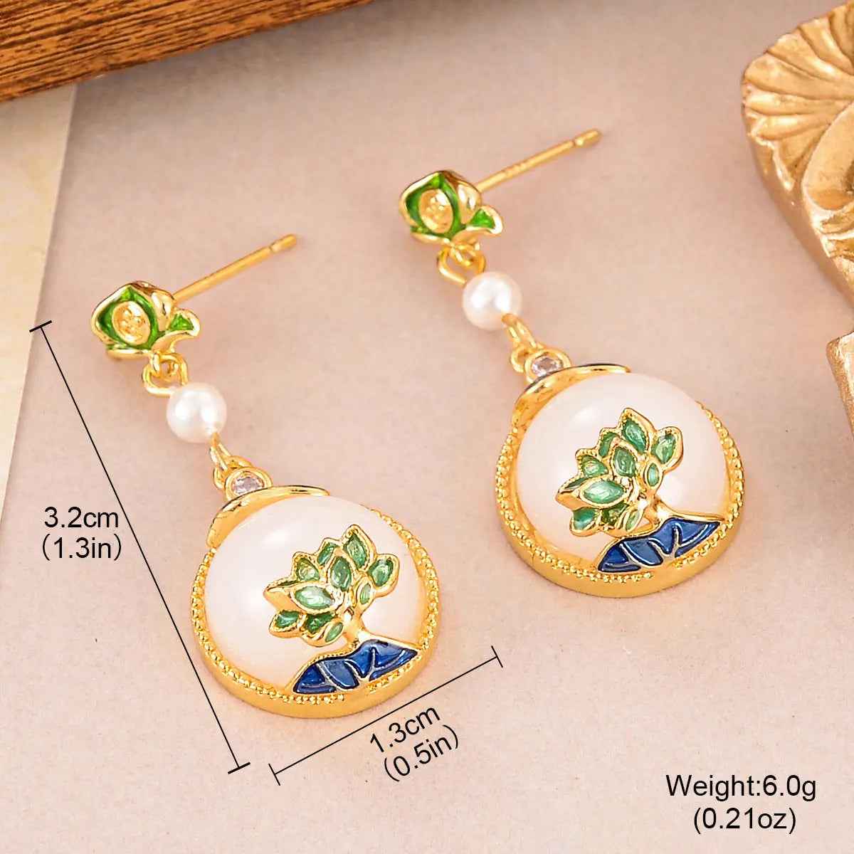 Tassel Earrings Flower Earrings - Norellé