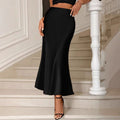 Temperament High Waist Fishtail Skirt For Women - Black / L - Other