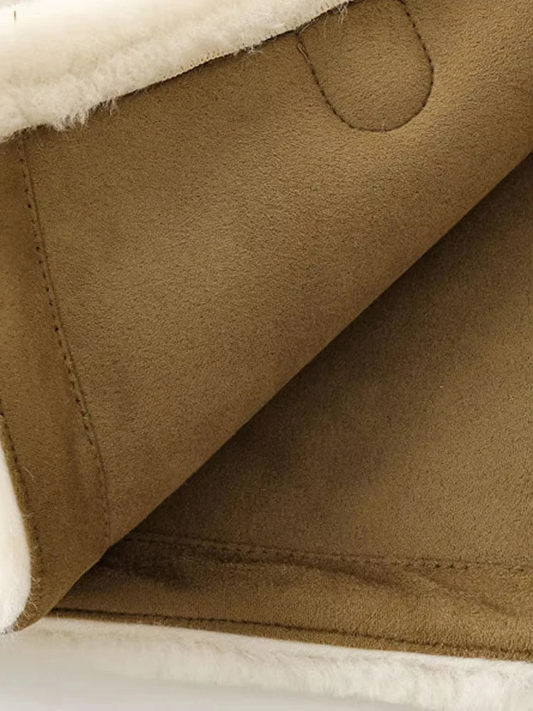 Thick Warm Faux Fur Jacket for Women Long Sleeve Coat - Other