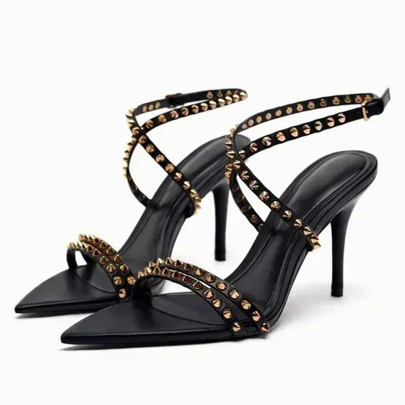Thin Heeled Sandals Women