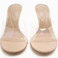 Thin Heeled Transparent Women's Sandals