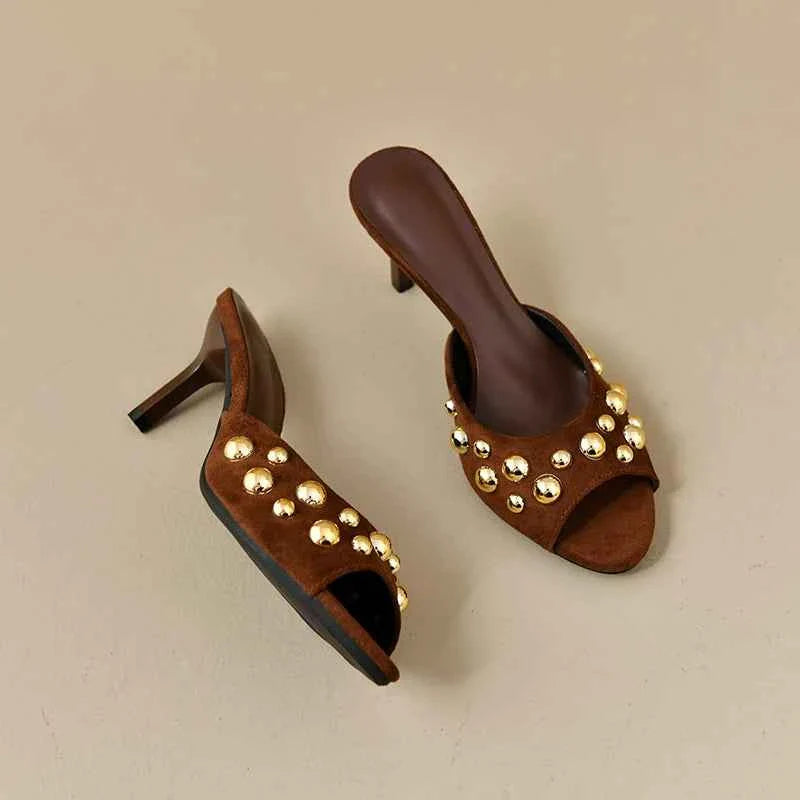 Thin Heels Peep Toes Sandal