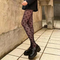 Thin Pantyhose Dark Hollowed Out Fishnet Stockings Women - Black Little Love / Height 150-175cm