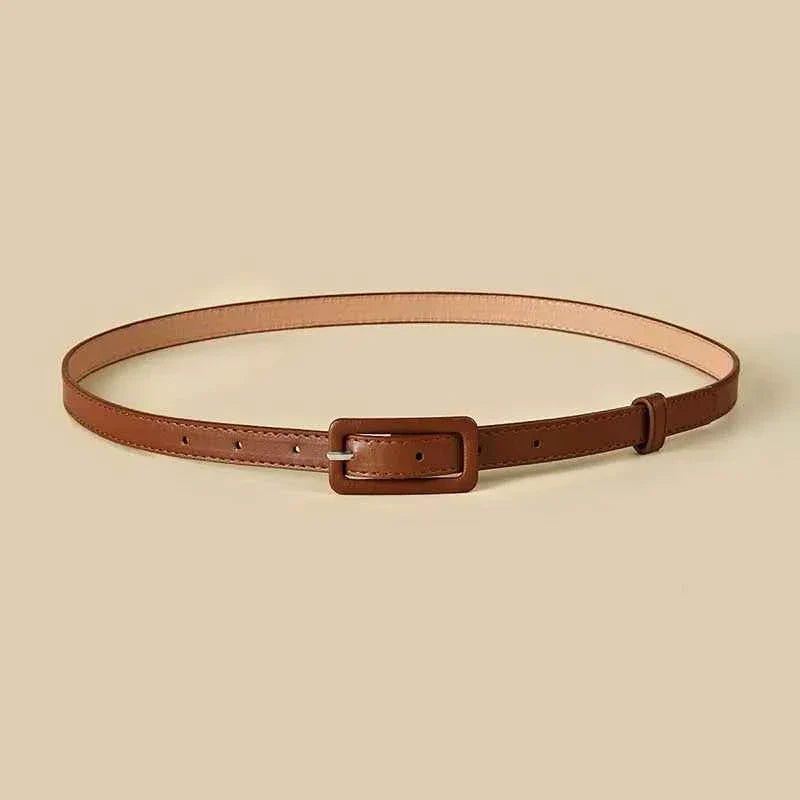 Thin Waistband Pin Buckle Adjustable Belt