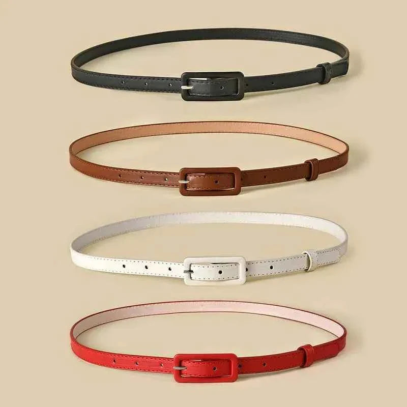 Thin Waistband Pin Buckle Adjustable Belt
