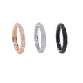 Three-color Full Rhinestone Zircon Niche Women’s Ring - electronic accessories
