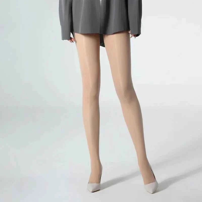 Tights Oil Sparkly Pantyhose for Women High Waist