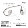 Titanium Steel Bracelet With Diamond Water Drop Does Not Fade - JDB2405019S - electronic accessories